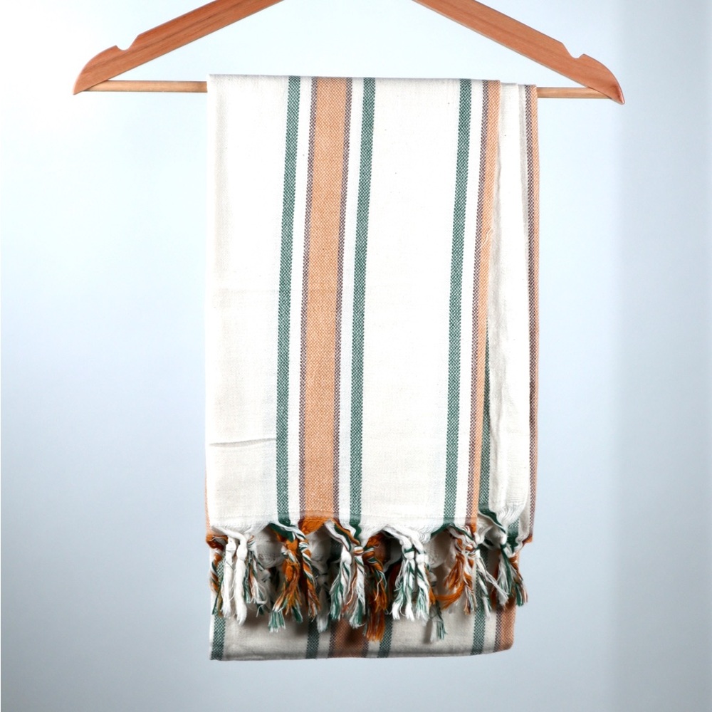 Striped Cotton Bath Towel